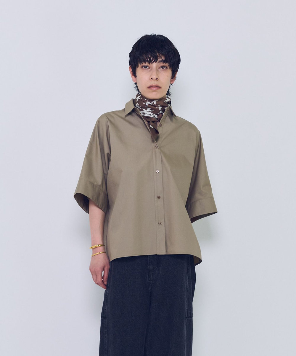 1er Arrondissement チンツフォルムシャツ ベージュ