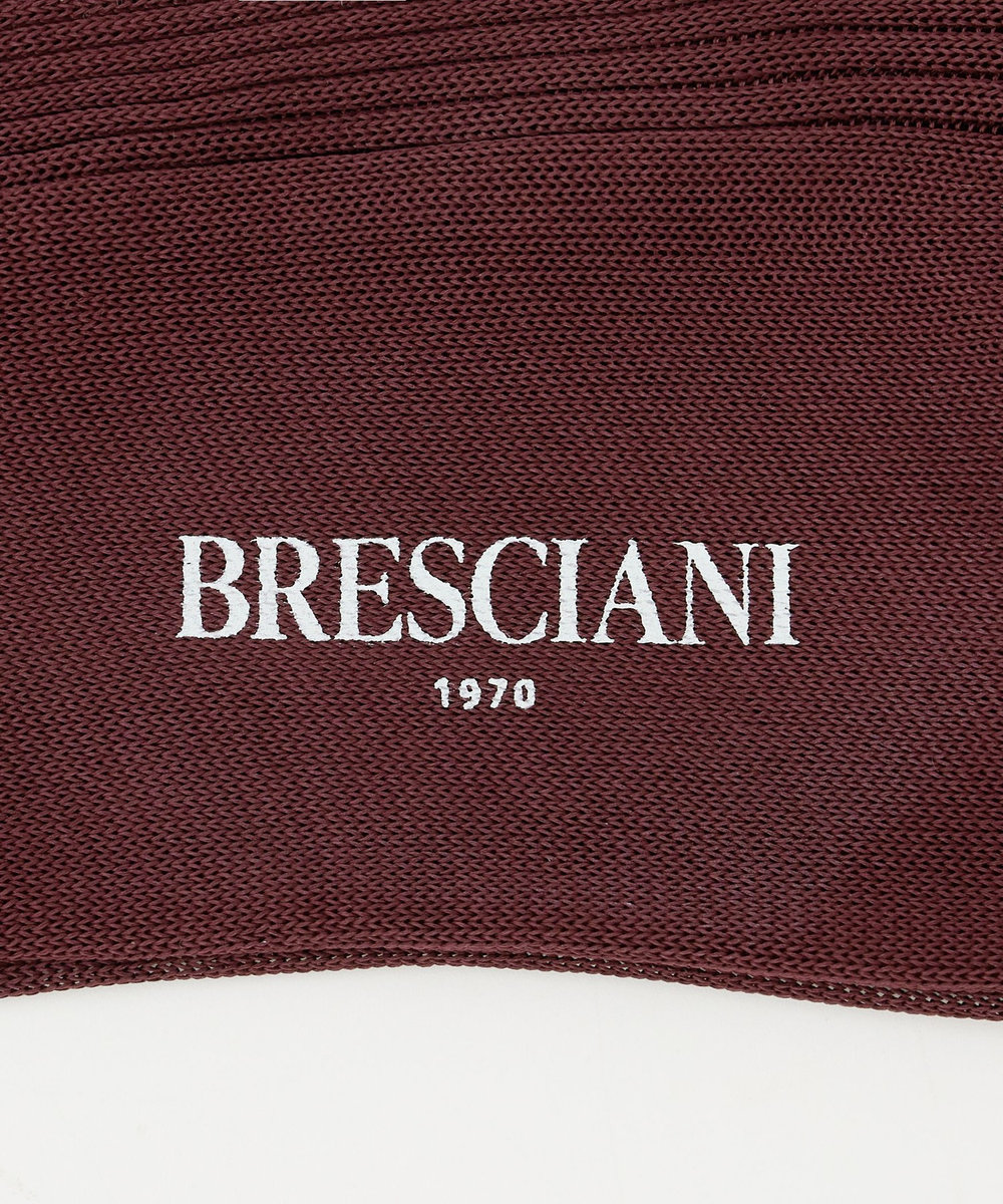 unbilanc BRESCIANI ロングリブソックス ボルドー