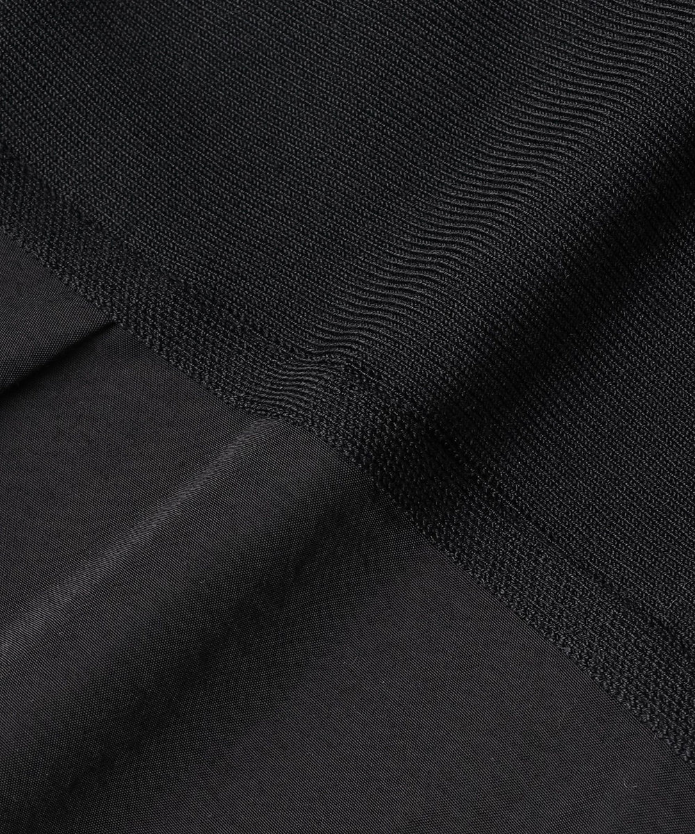 endalence ナイロンテンセルニットコンビドレス ブラック