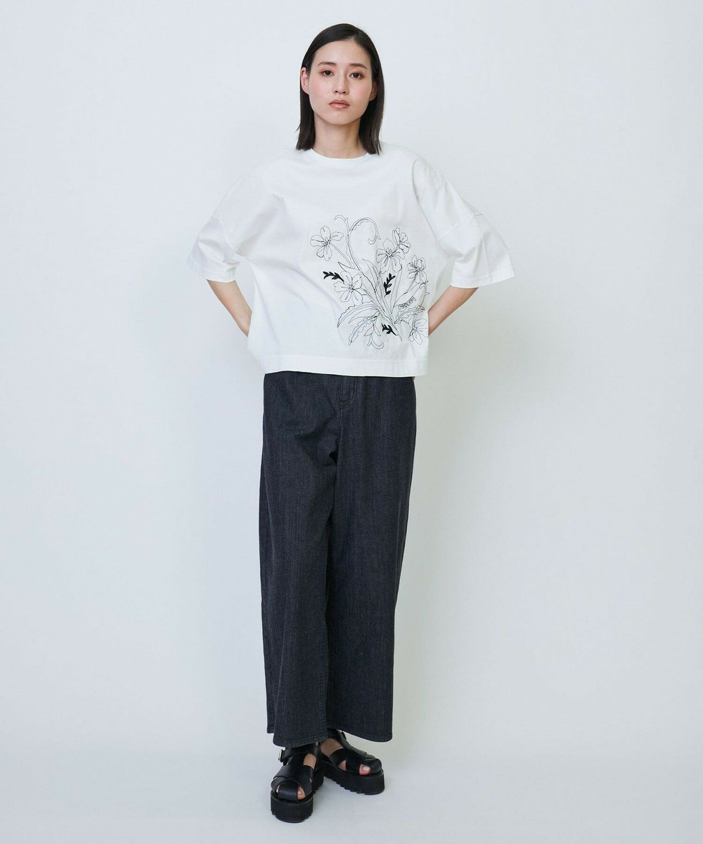 L'EQUIPE 7ozデニムストレッチパンツ ライトブルー