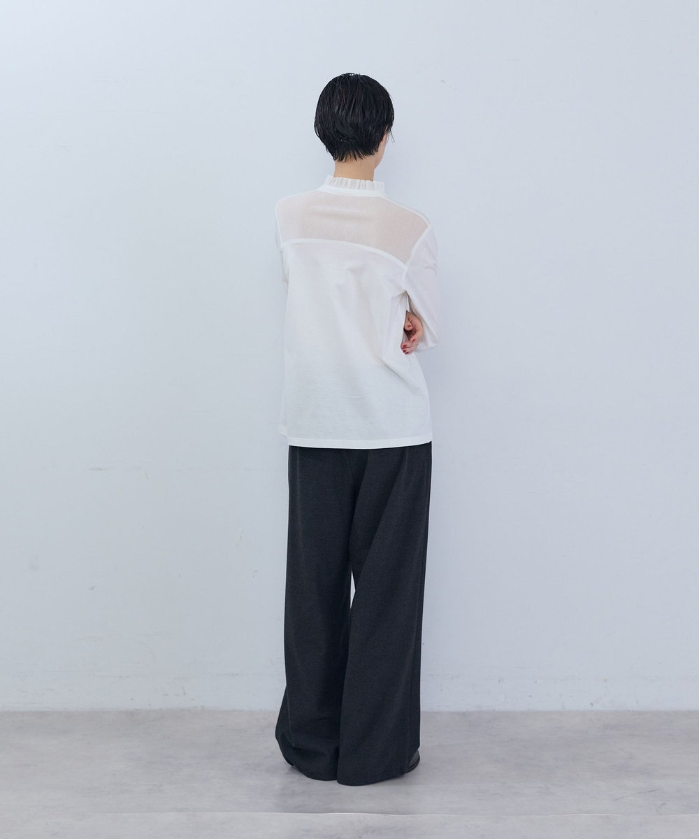 ADIEU TRISTESSE ウォームイージーパンツ チャコールグレー