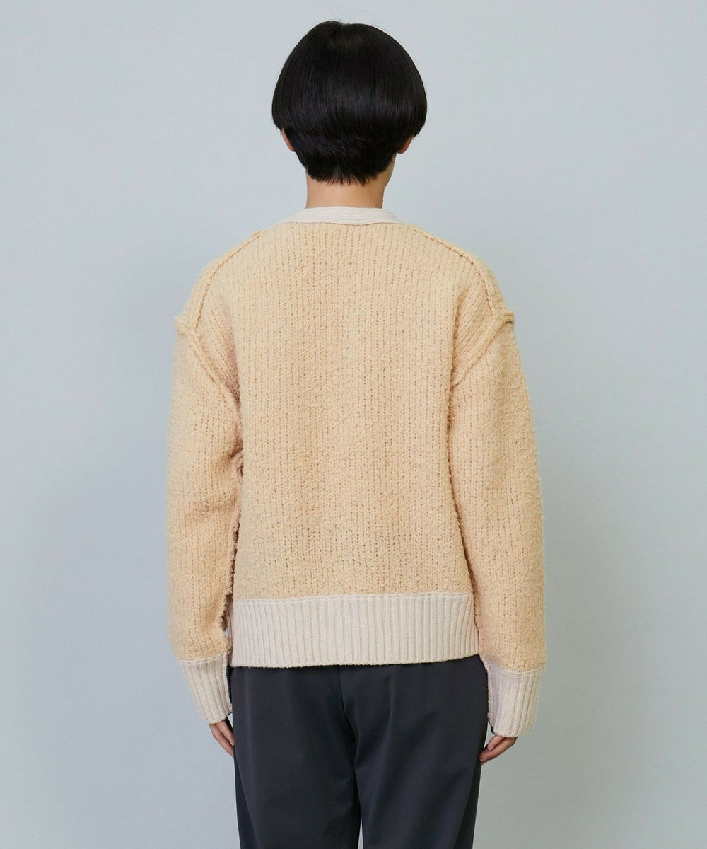 MOGA SPGNA MOLE Vネックカーディガン ピンク