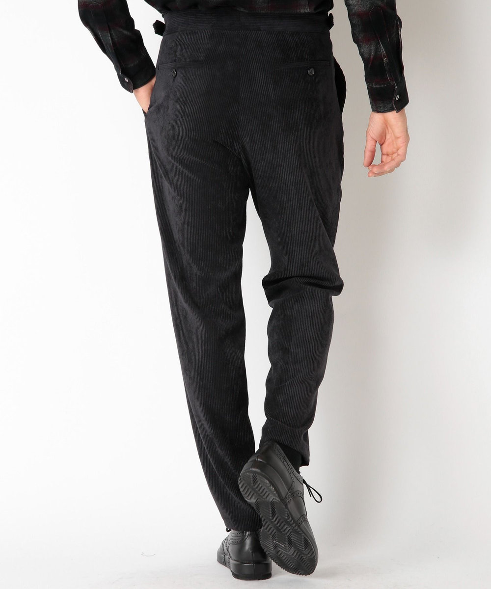 MEN'S BIGI ソフトコーデュロイストレッチパンツ ブラック
