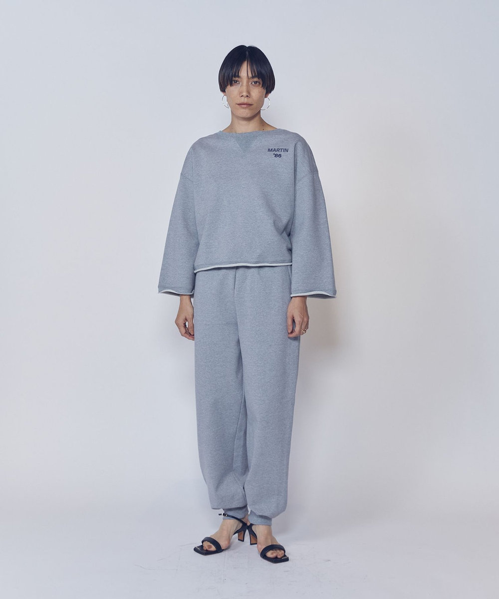 1er Arrondissement ＜IRONING (アイロニング)＞ロゴスウェットパンツ グレー