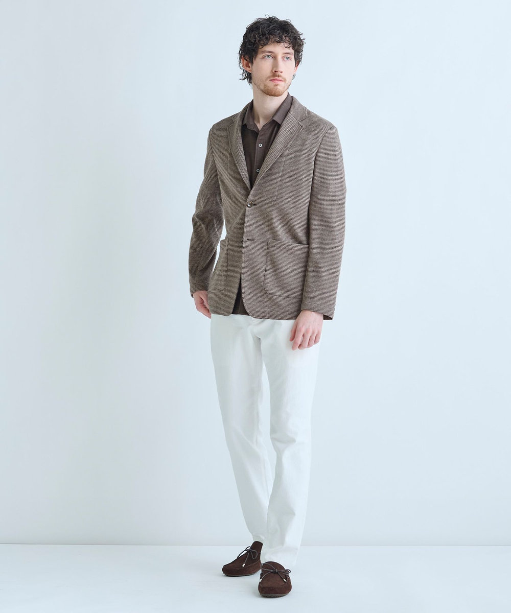 MEN'S BIGI シェルタリングドライオックス フルレングスパンツ＜吸汗速乾/紫外線防止/接触冷感/ストレッチ＞ ホワイト