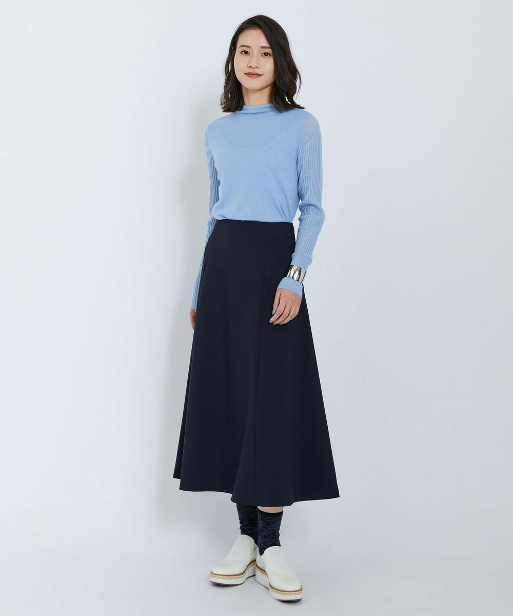 L'EQUIPE ダブルクロススカート ネイビー