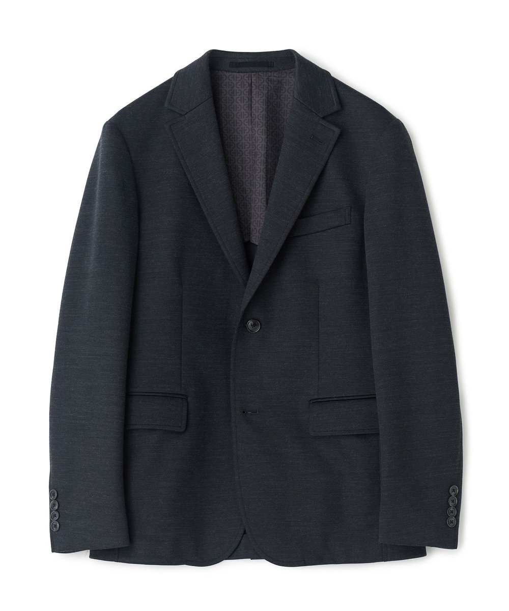 MEN'S BIGI 《別注》COLE HAAN ウールブレンドシャイニーポンチセットアップジャケット チャコールグレー