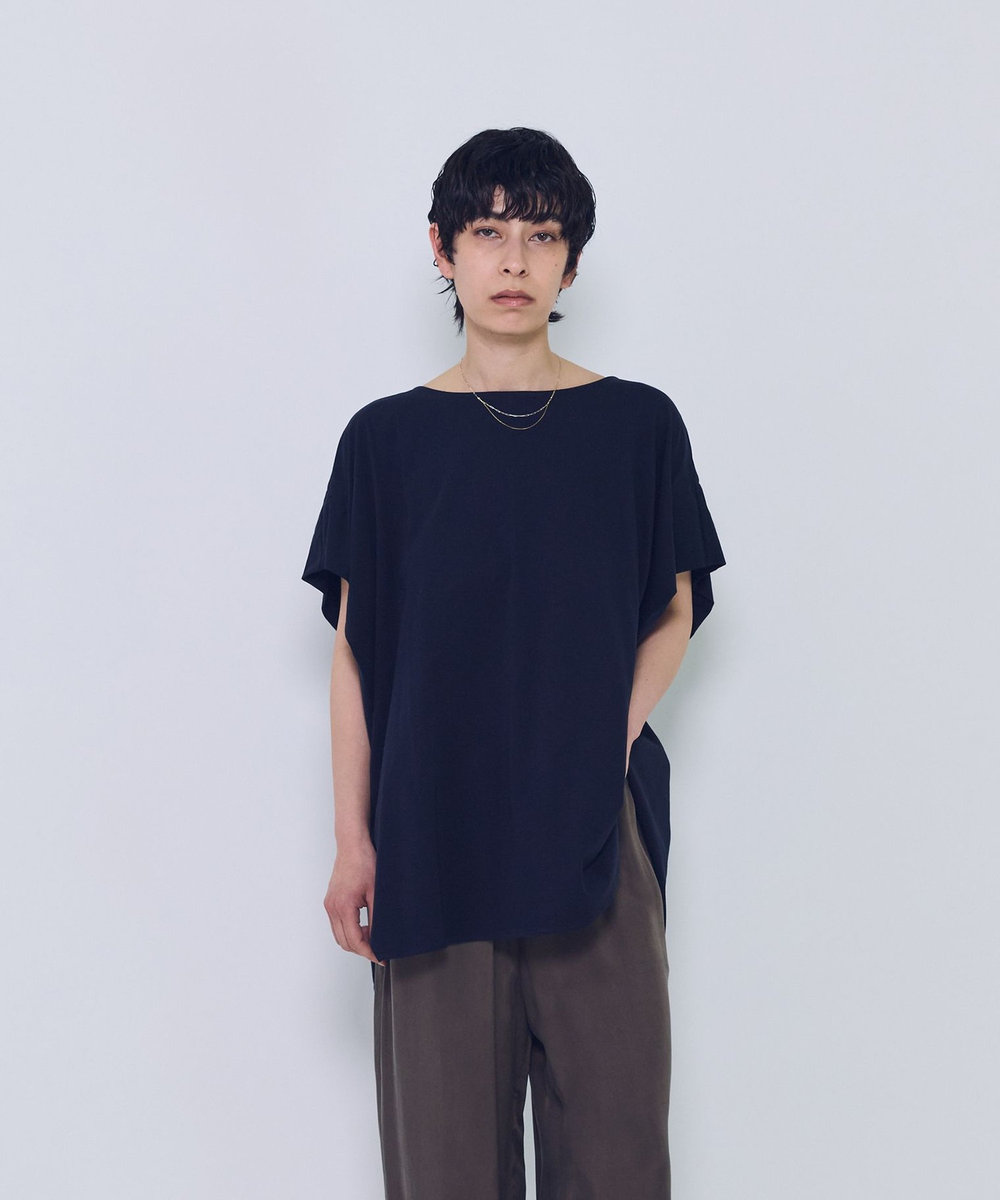 1er Arrondissement 【リピート】プレミアム天竺ニュアンストップス ネイビー