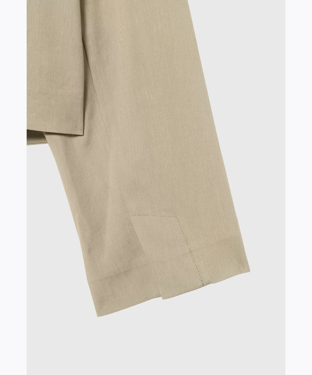DÉPAREILLÉ LINEN POLYESTER TWILL JACKET ベージュ