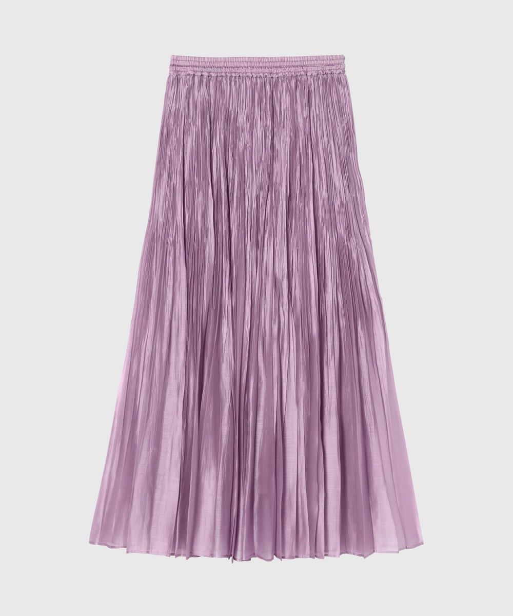 DÉPAREILLÉ TENCEL ORGANDY PLEATS SKIRT / テンセルオーガンジープリーツスカート ピンク