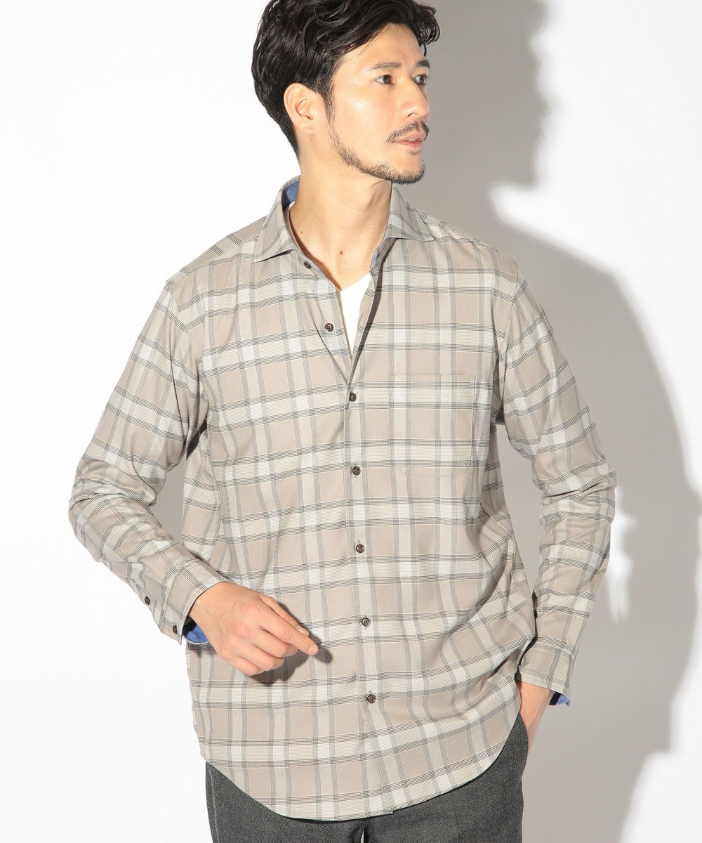 UNION STATION グレンプラッドチェックシャツ グレー系その他