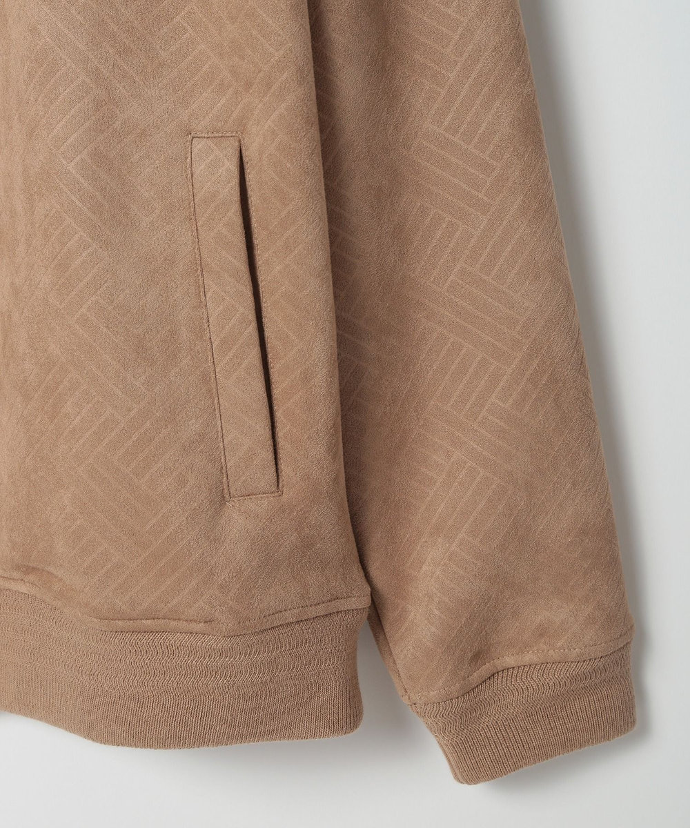MEN'S BIGI テックスエードエンボスパーカー ベージュ