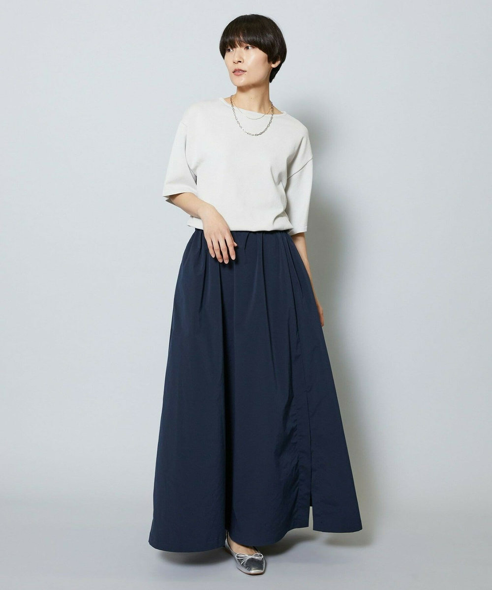 MOGA 雑誌eclat ×スタイリスト池田奈加子コラボ マイクロタスランコンビワンピース グレー