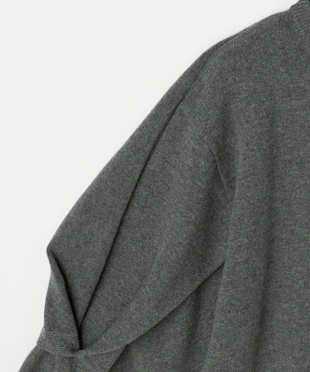 DÉPAREILLÉ HIGH GAUGE STOLE CARDIGAN / ハイゲージストールカーディガン チャコールグレー