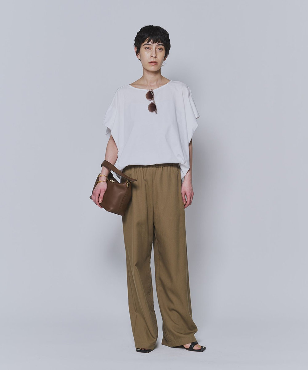 1er Arrondissement テンセルツイルイージーパンツ ブラウン