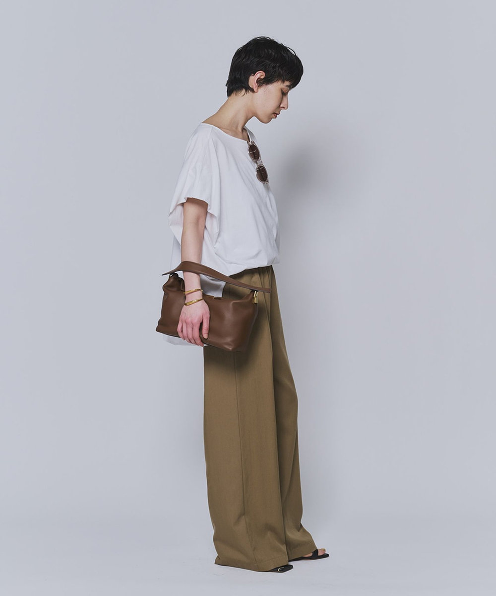1er Arrondissement テンセルツイルイージーパンツ ブラウン