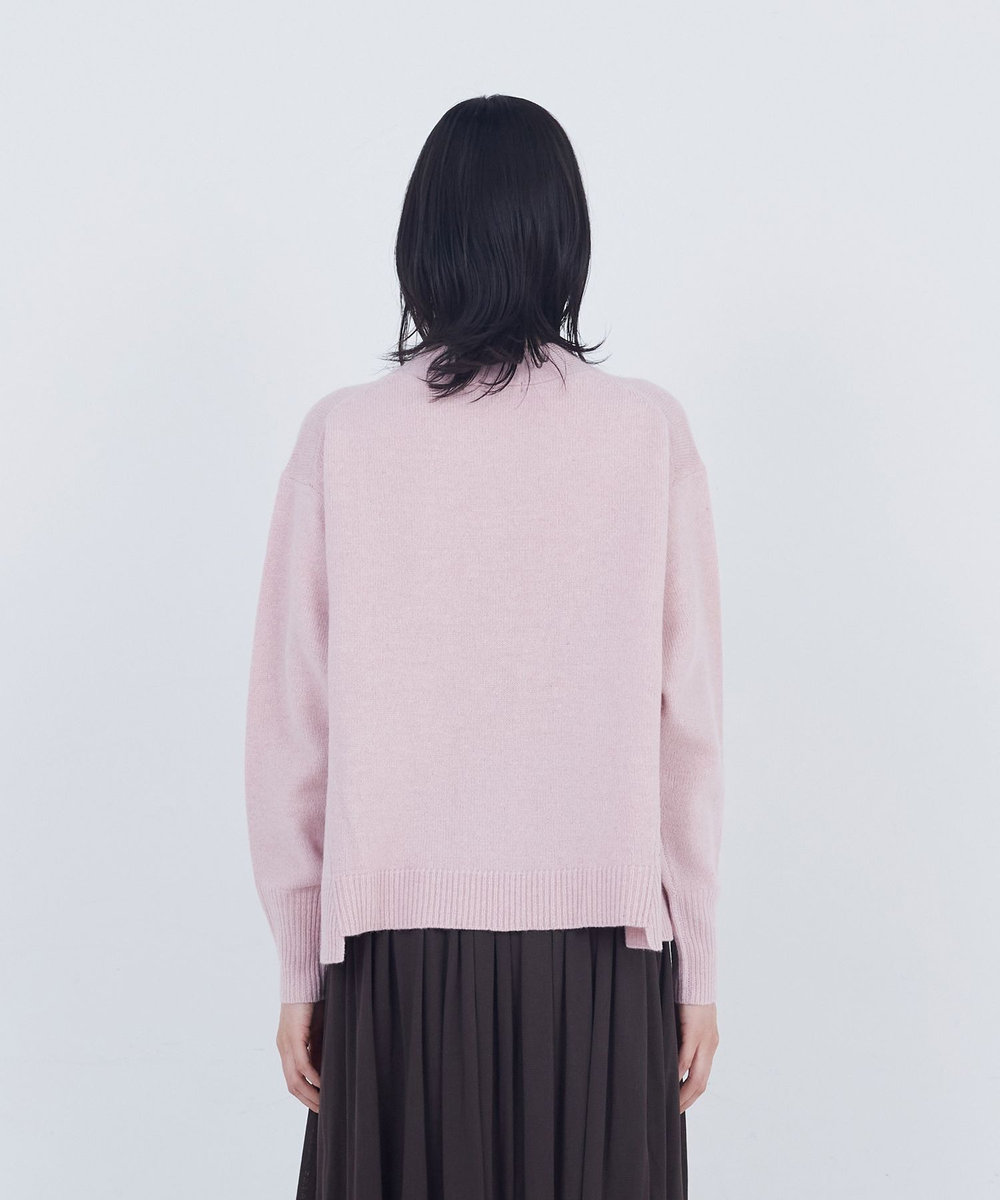 ADIEU TRISTESSE ウールカシミヤニットカーディガン ピンク