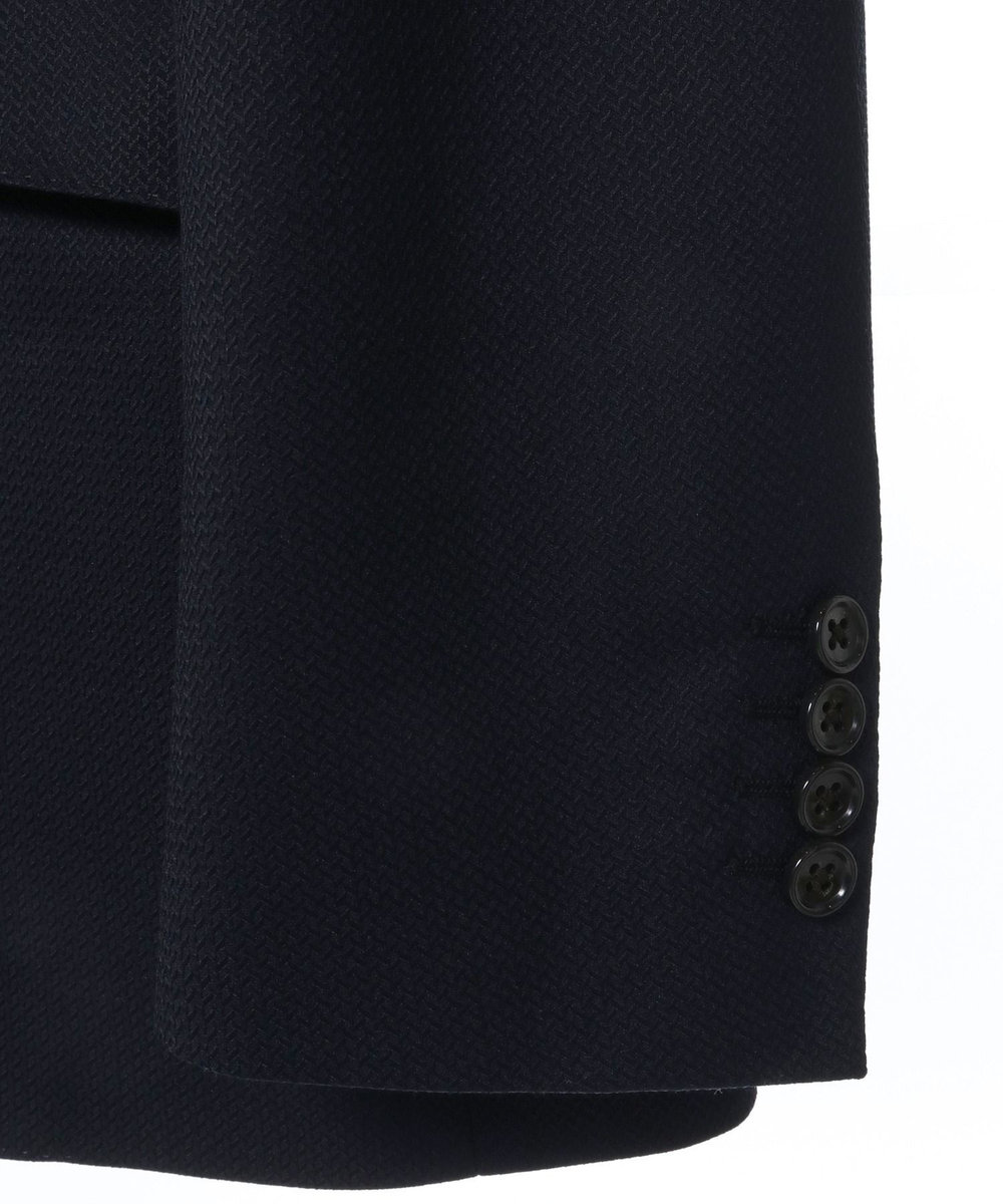 MEN'S BIGI シェブロンジャカードスーツセットアップ＜同素材ベストあり＞ ネイビー