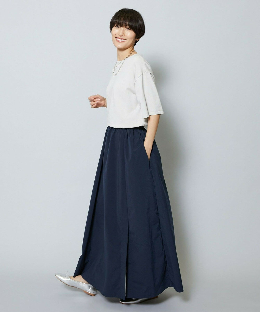 MOGA 雑誌eclat ×スタイリスト池田奈加子コラボ マイクロタスランコンビワンピース グレー