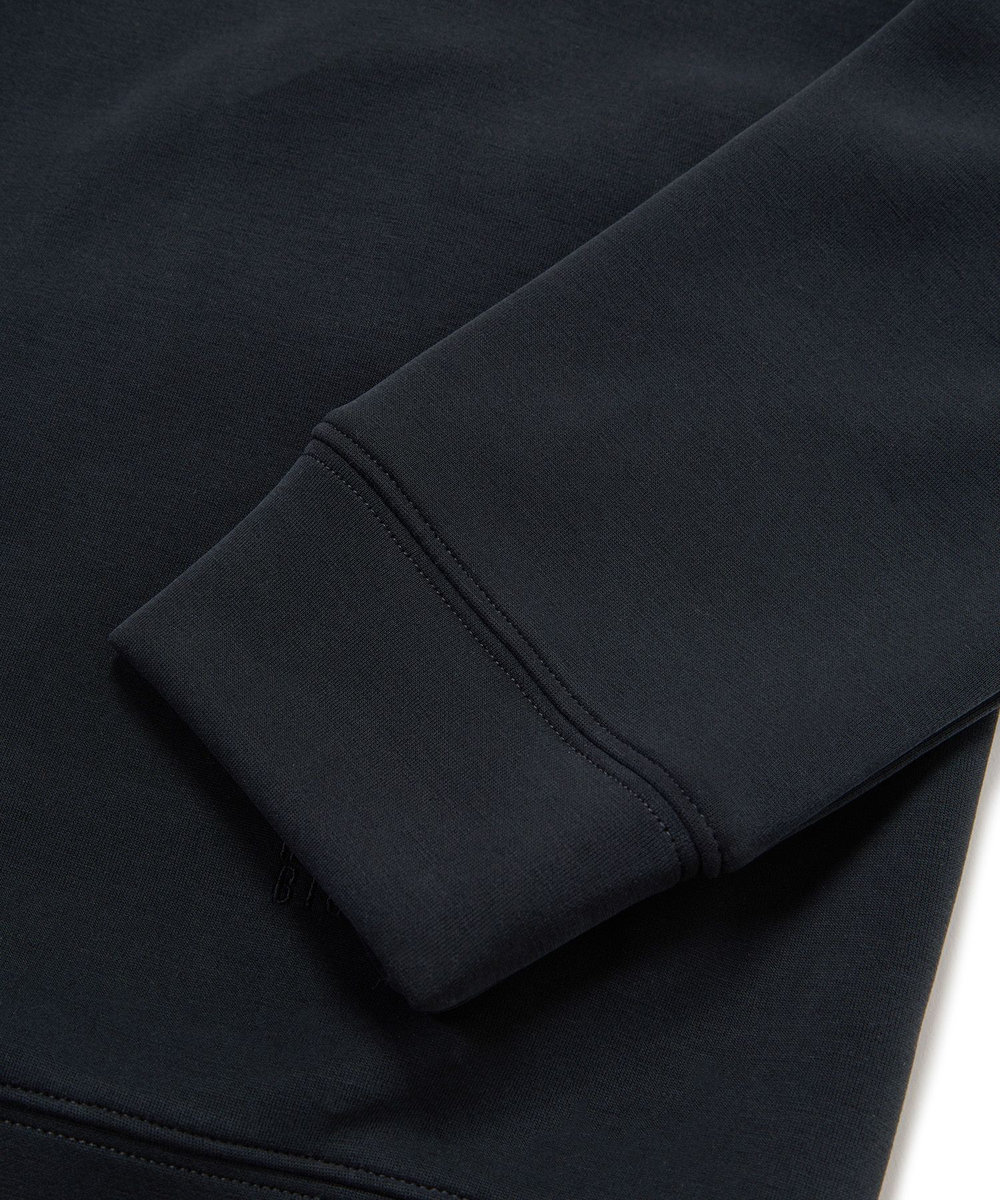 MEN'S BIGI スエードタッチ ダンボールスタンドジップアウター ブラック