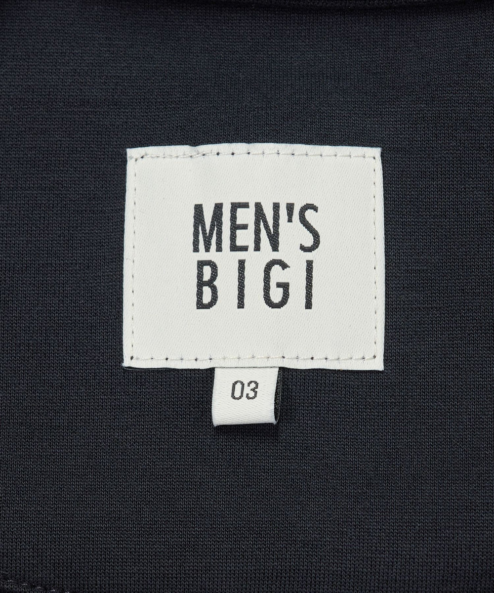 MEN'S BIGI スエードタッチ ダンボールスタンドジップアウター ブラック