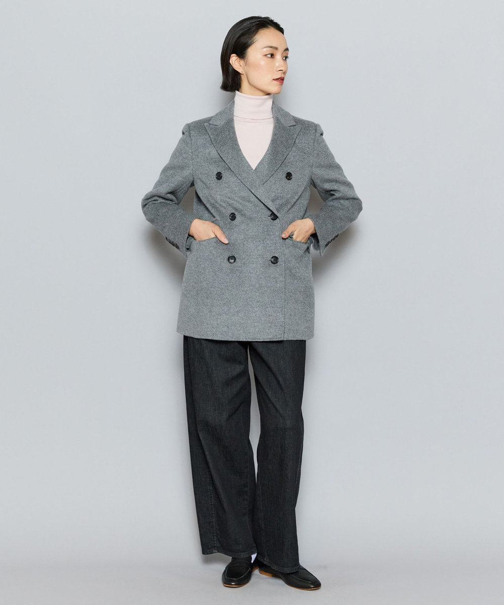 L'EQUIPE COUTURIER カシミヤシルクHGニットハイネックプルオーバー ピンク