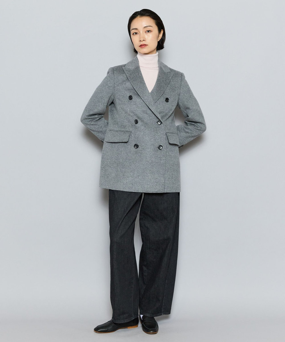 L'EQUIPE COUTURIER カシミヤシルクHGニットハイネックプルオーバー ピンク