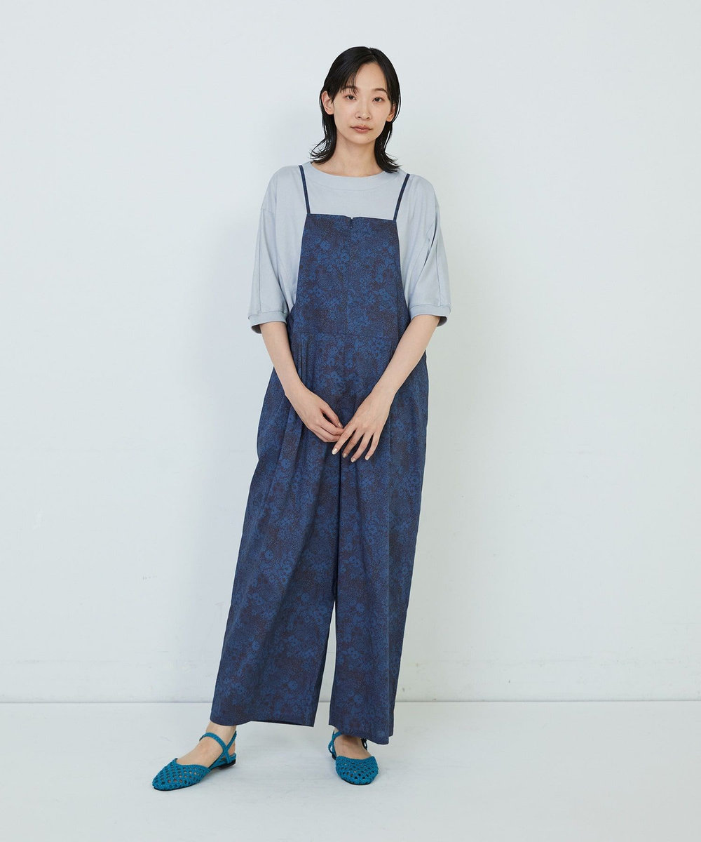 ADIEU TRISTESSE リバティプリントサロペット ブルー系その他