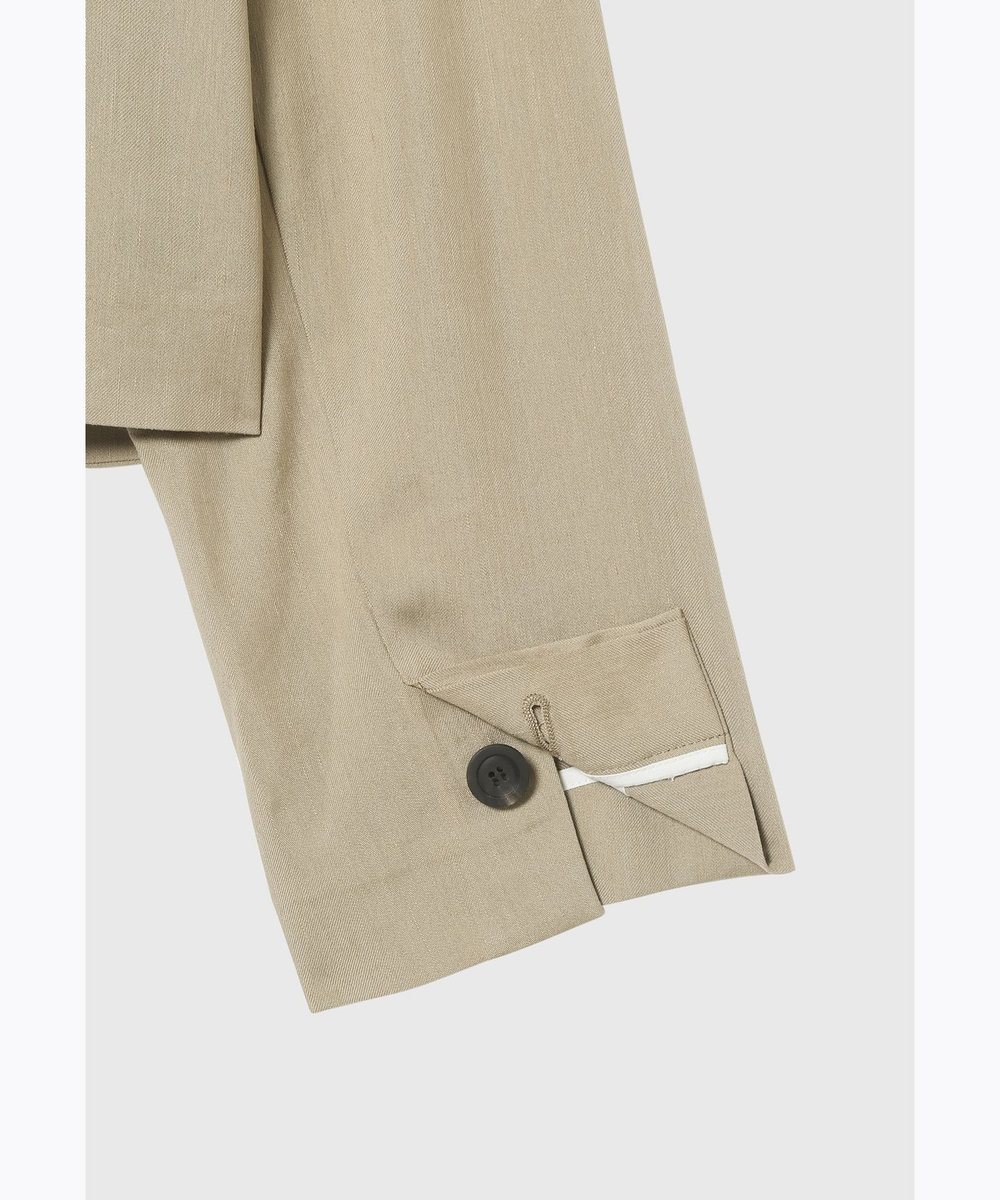 DÉPAREILLÉ LINEN POLYESTER TWILL JACKET ベージュ