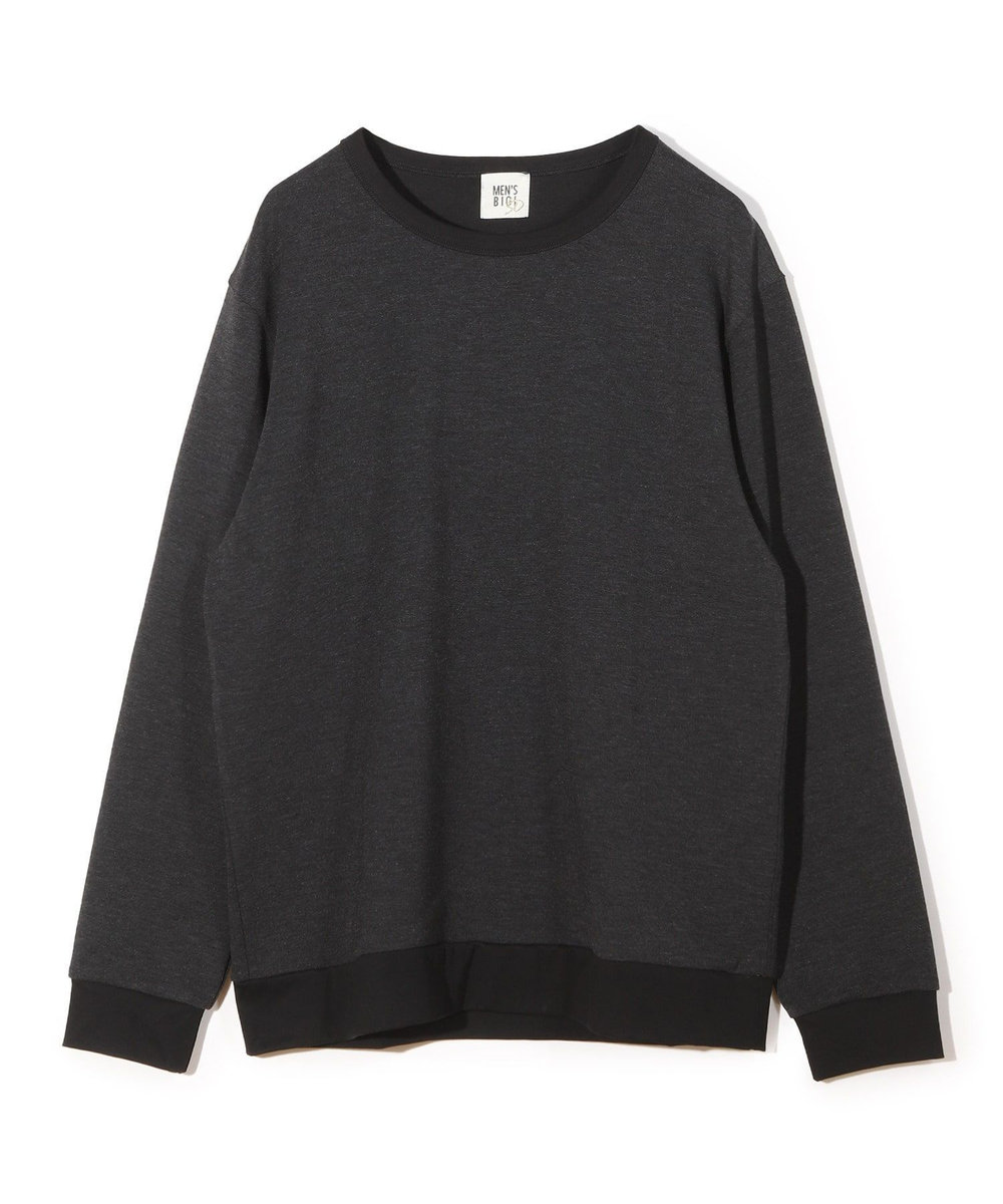 MEN'S BIGI ライトダンボールスウェットロングTシャツ チャコールグレー