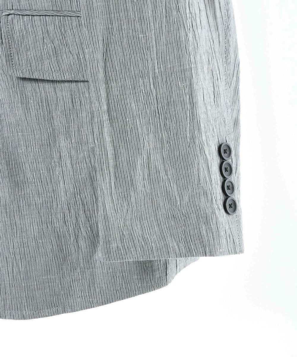 MEN'S BIGI コットンリネン楊柳サッカージャケット グレー