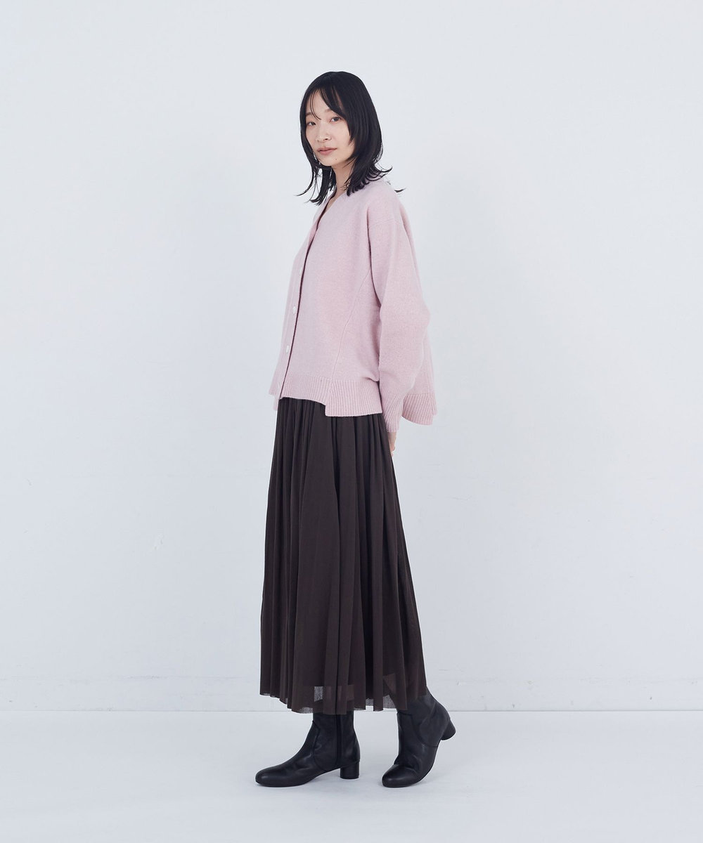 ADIEU TRISTESSE ウールカシミヤニットカーディガン ピンク
