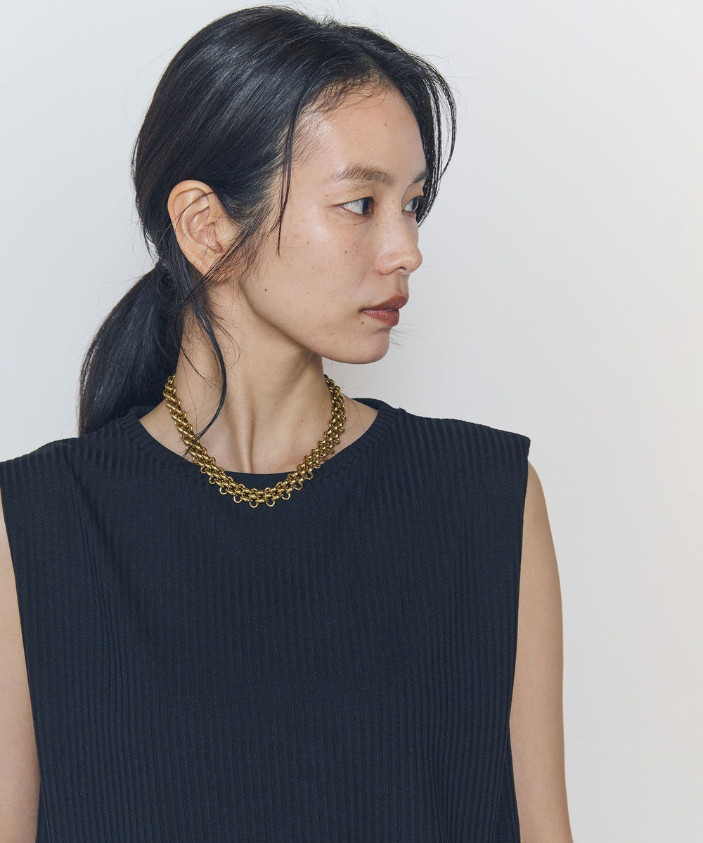 1er Arrondissement ＜MERAKI（メラキ）＞バンドチェーンネックレス ゴールド