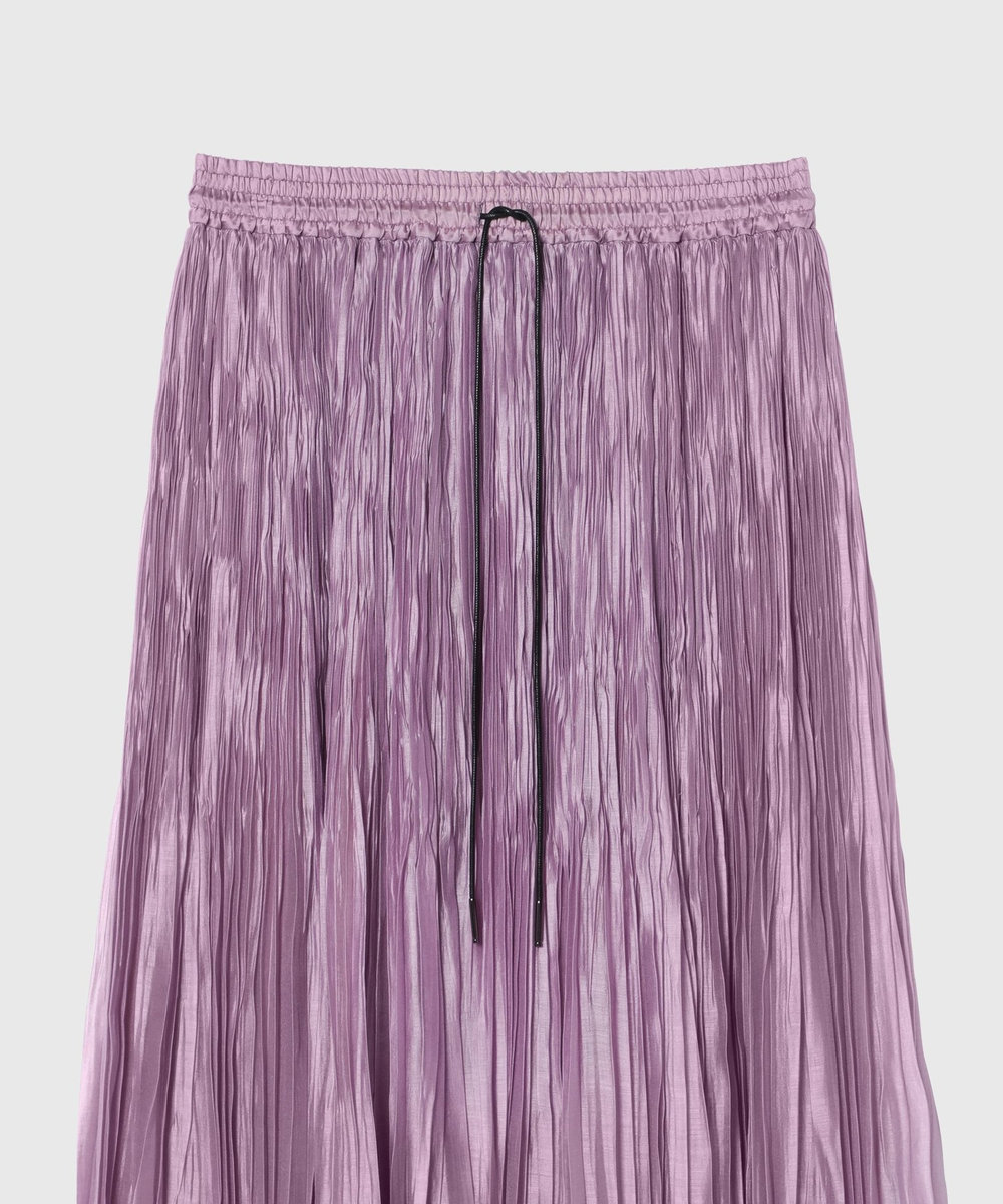 DÉPAREILLÉ TENCEL ORGANDY PLEATS SKIRT / テンセルオーガンジープリーツスカート ピンク