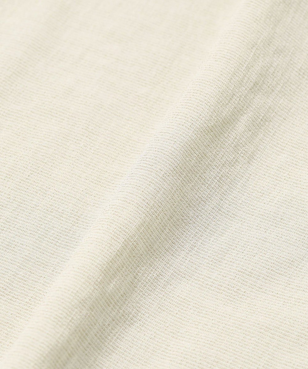 DÉPAREILLÉ TRIACETATE SLUB FRENCH SLEEVE BLOUSE /トリアセテートスラブフレンチスリーブブラウス ベージュ