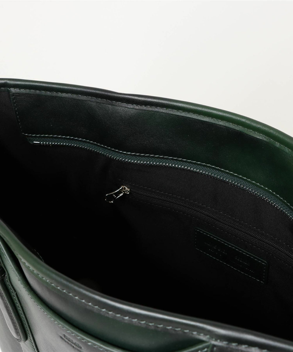MEN'S BIGI 【SEEKER/シーカー】別注ムラレザー2WAYトートバッグ グリーン