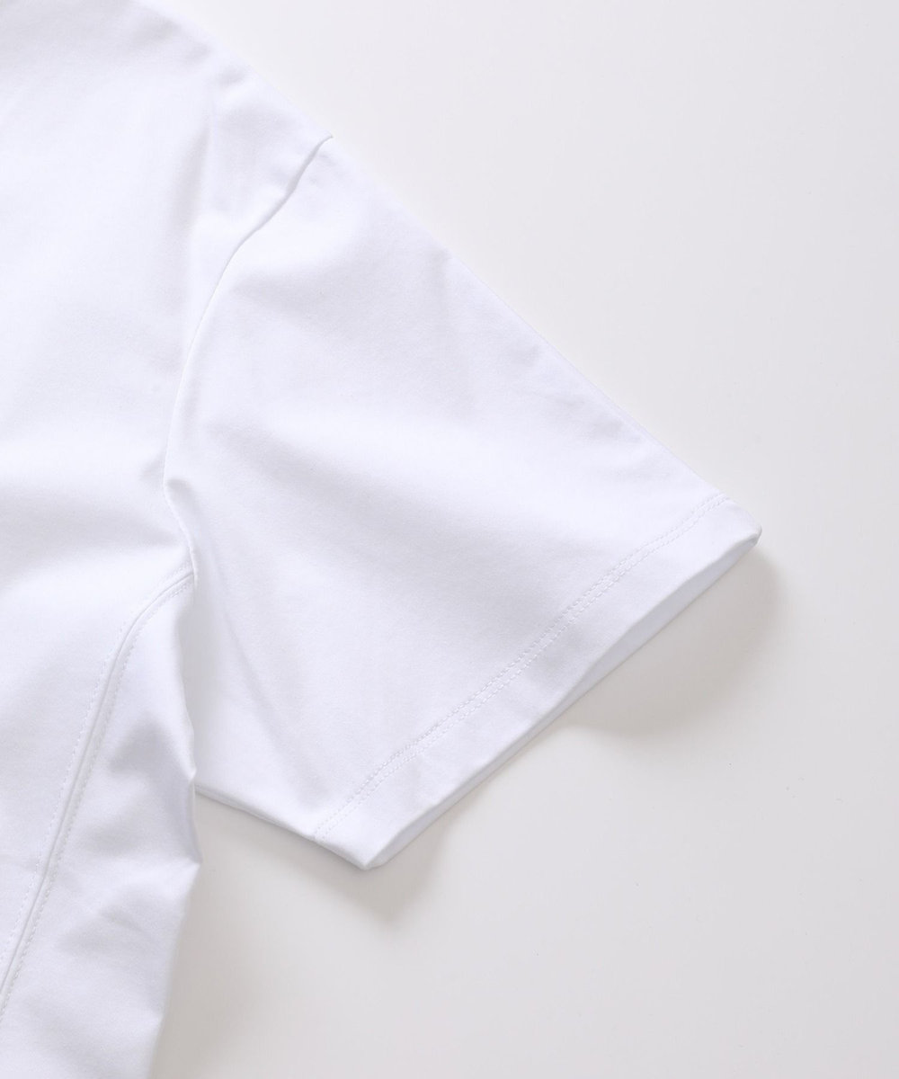 MEN'S BIGI 【1PIU1UGUALE3 RELAX】別注　ロゴラインストーンTシャツ ホワイト