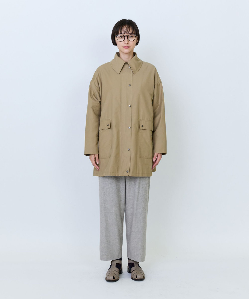LOISIR コットンナイロンユーティリティジャケット ベージュ