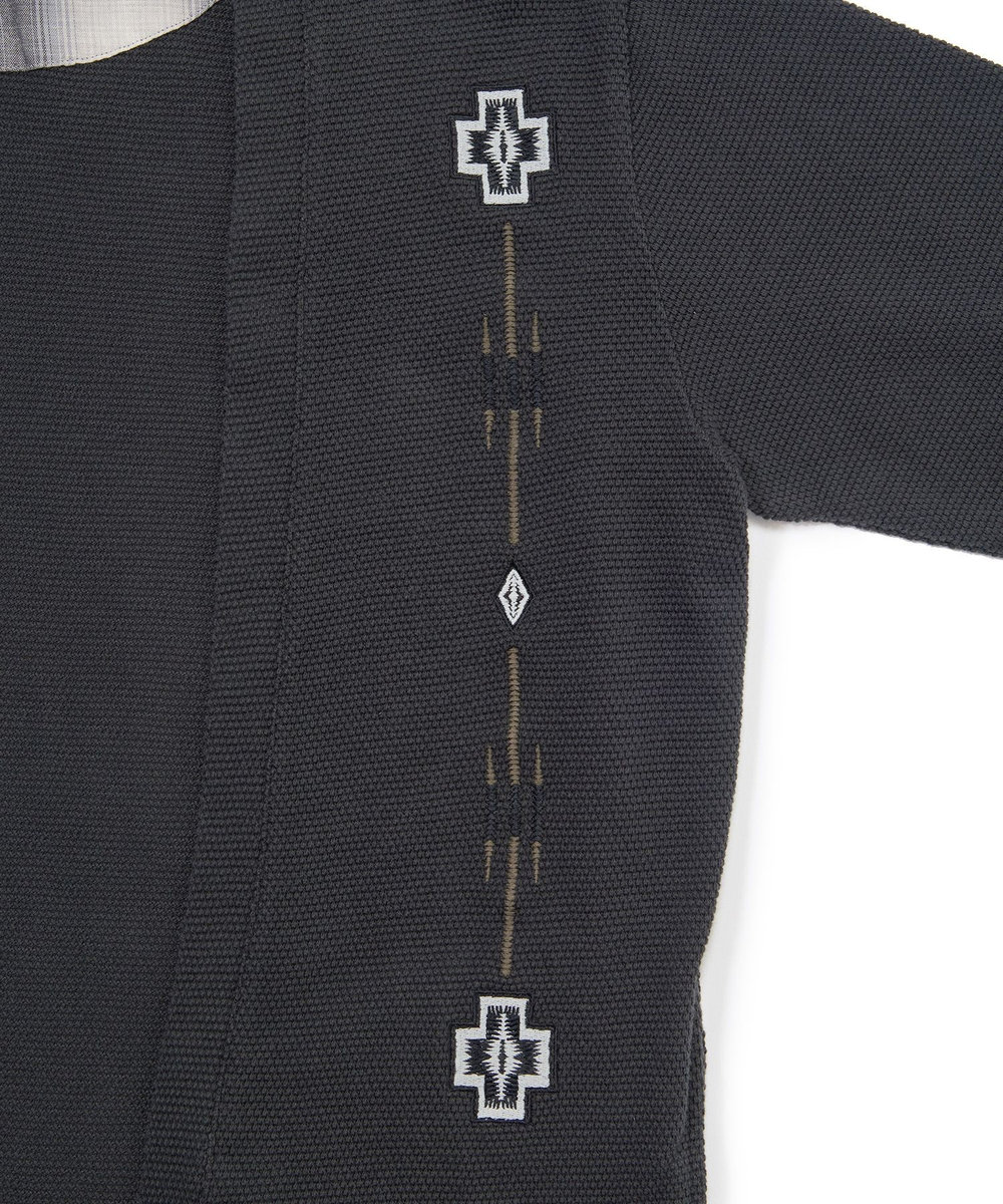 MEN'S BIGI 【PENDLETON/ペンドルトン】別注 鹿の子刺繍カーディガン チャコールグレー