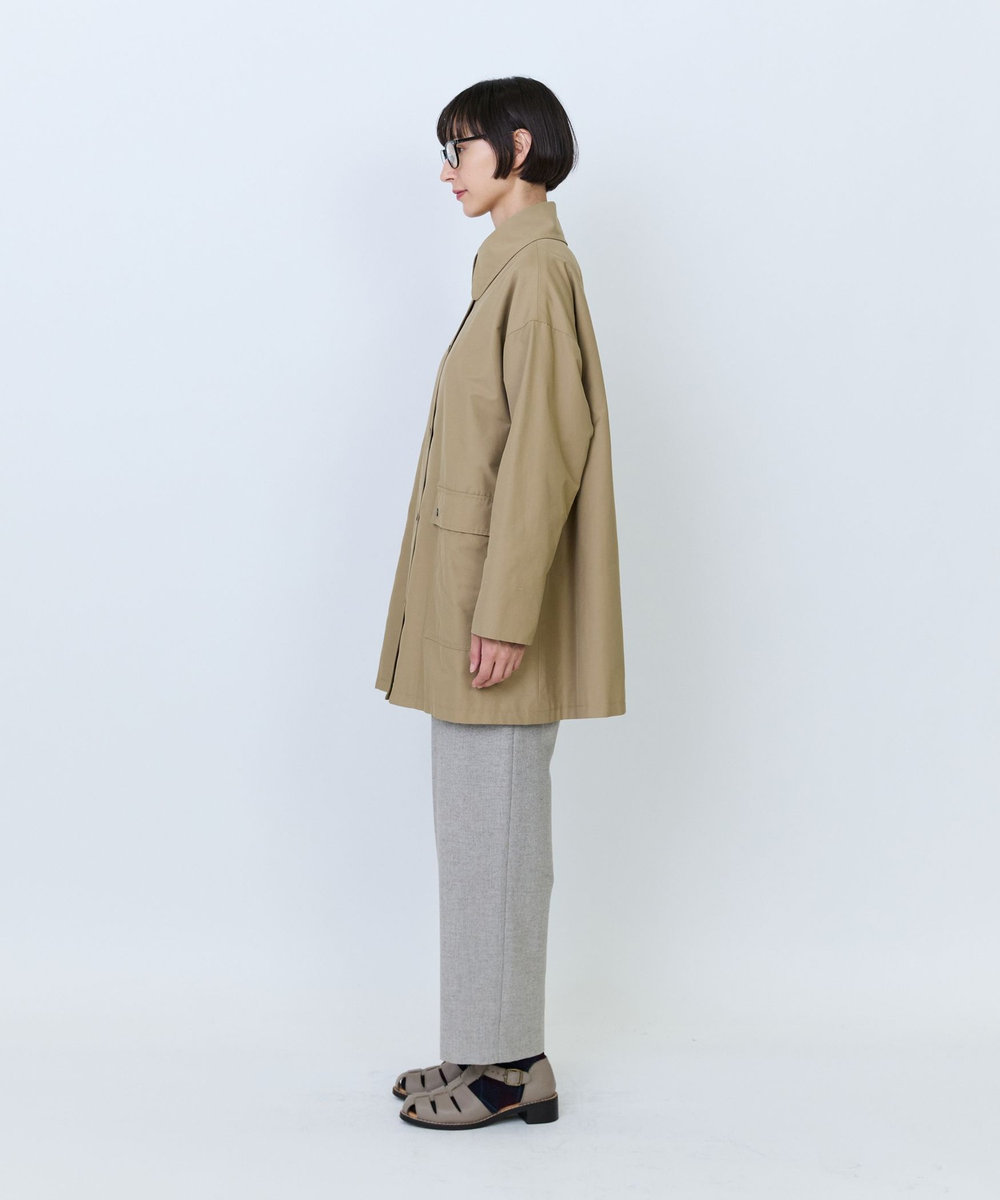 LOISIR コットンナイロンユーティリティジャケット ベージュ