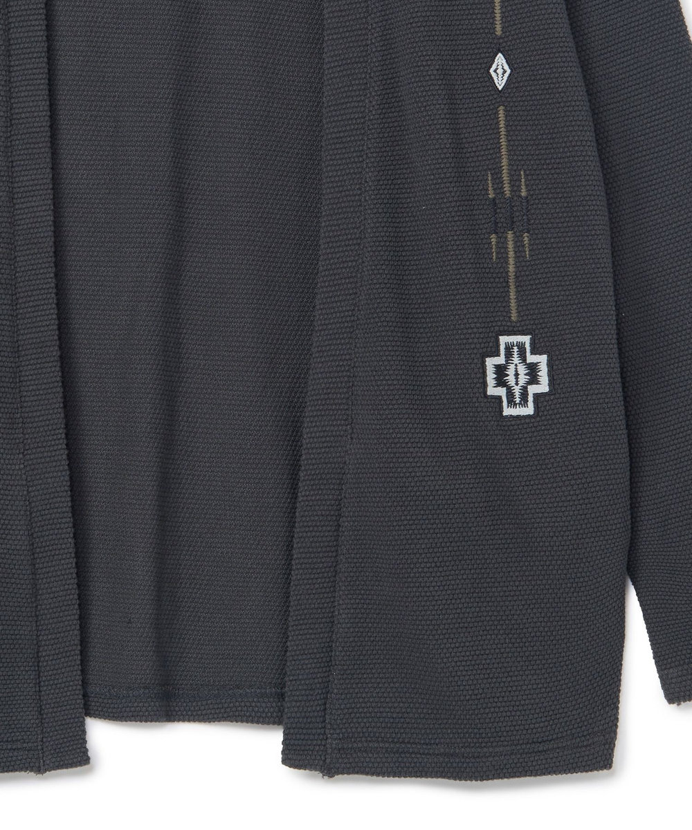 MEN'S BIGI 【PENDLETON/ペンドルトン】別注 鹿の子刺繍カーディガン チャコールグレー