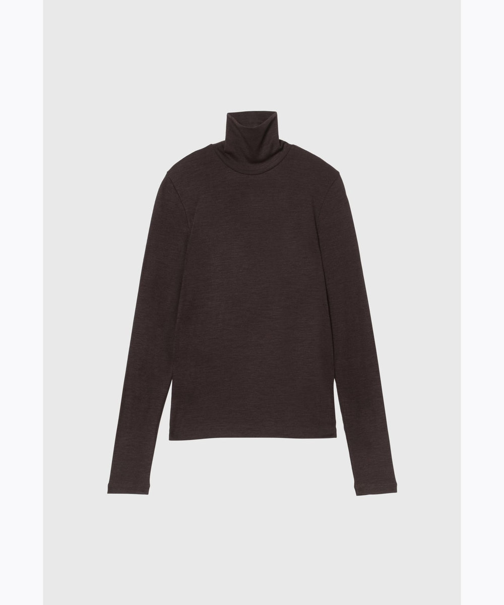 DÉPAREILLÉ WOOL JERSEY TURTLE / ウールジャージータートル ボルドー