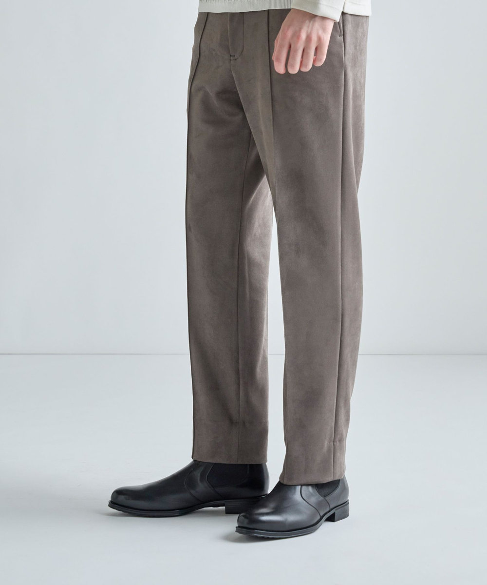 MEN'S BIGI レザーサイドゴアブーツ ブラック