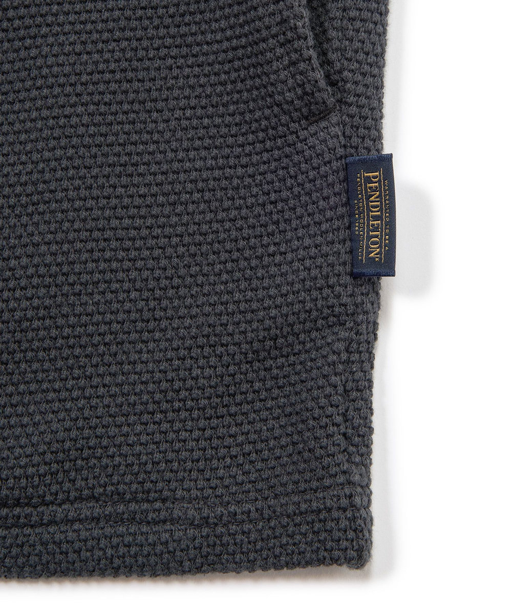 MEN'S BIGI 【PENDLETON/ペンドルトン】別注 鹿の子刺繍カーディガン チャコールグレー