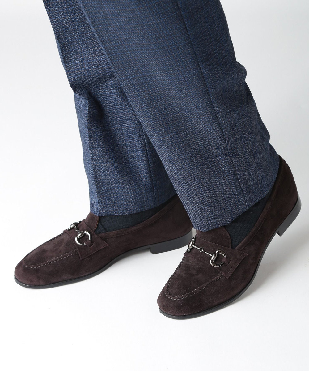 MEN'S BIGI 羊革ビットローファー ブラウン