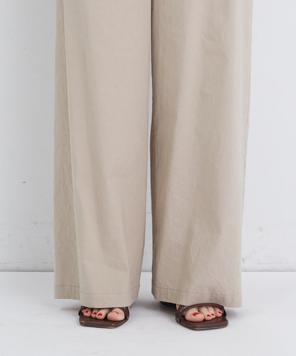 congés payés ADIEU TRISTESSE ワイドストレートパンツ ベージュ