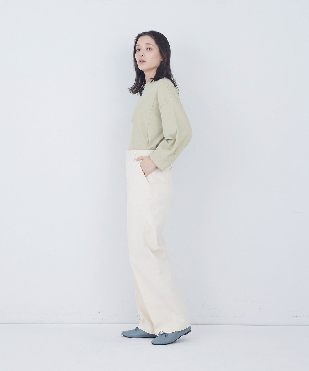 ADIEU TRISTESSE センタープレスストレートパンツ キナリ