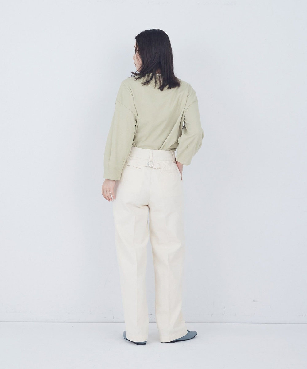 ADIEU TRISTESSE センタープレスストレートパンツ キナリ