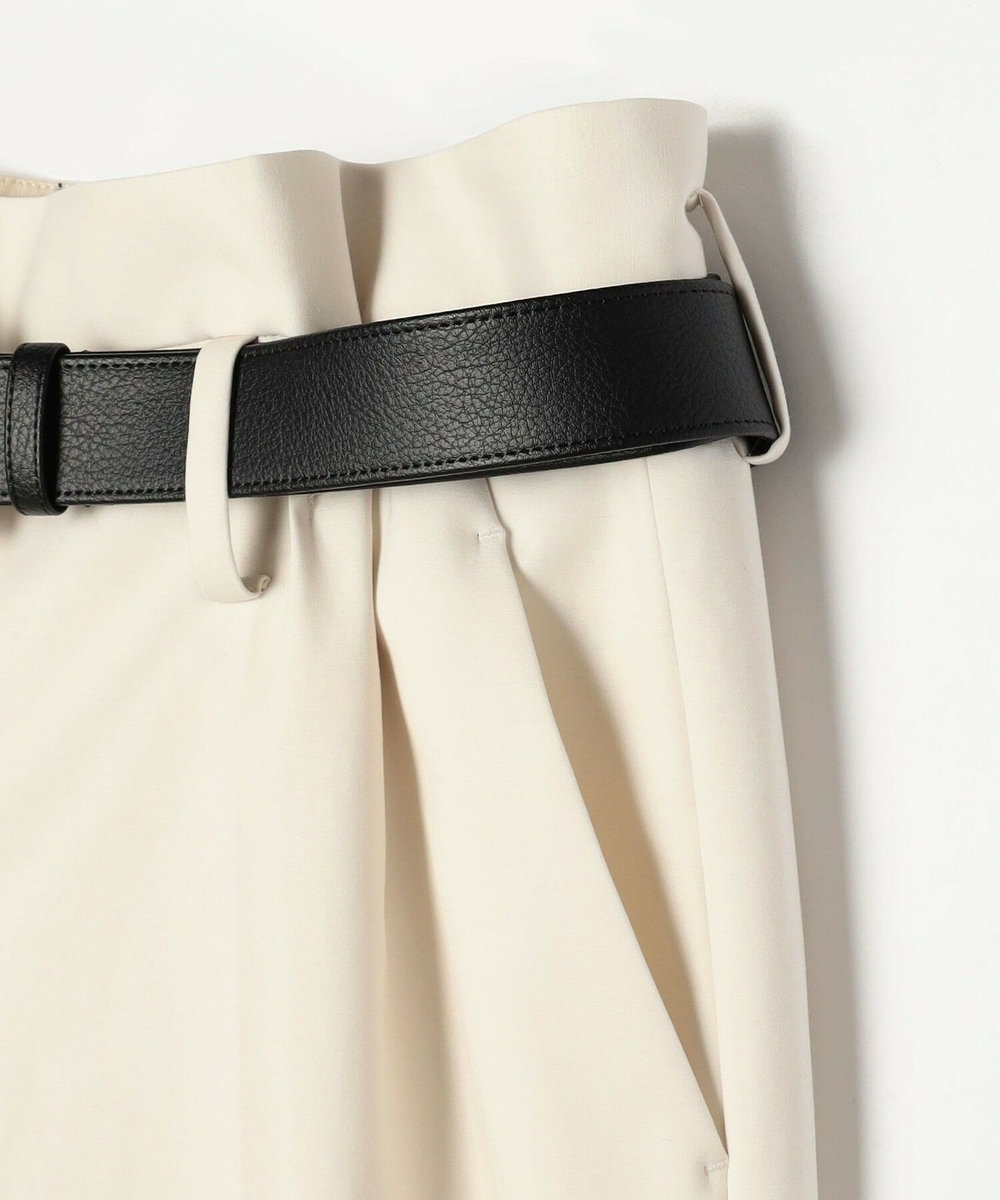 MOGA Collection MOGA Collection ダブルクロスストレッチベルト付きパンツ オフホワイト