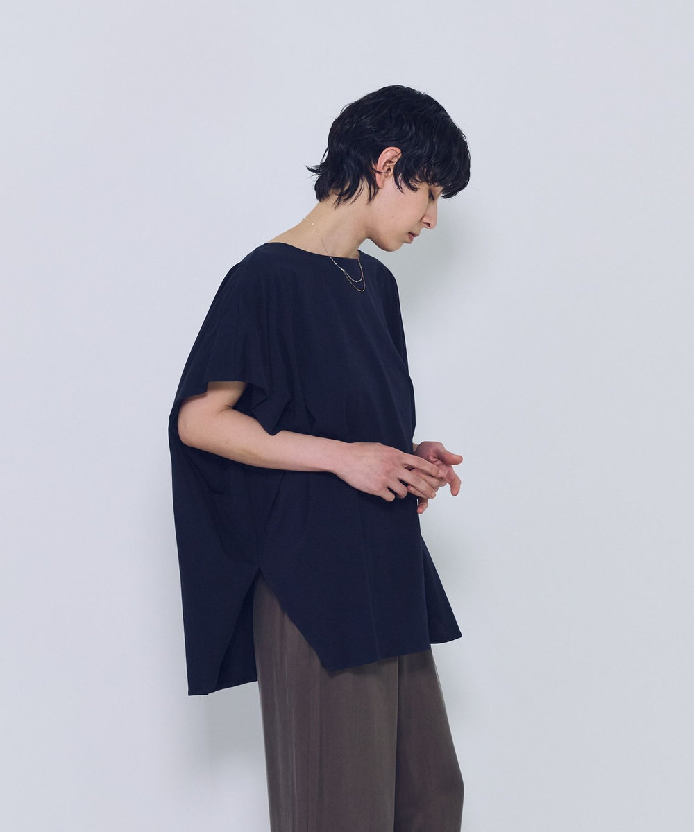 1er Arrondissement 【リピート】プレミアム天竺ニュアンストップス ネイビー
